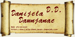 Danijela Damnjanac vizit kartica